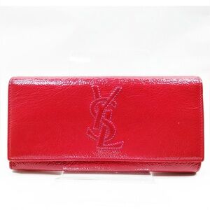 Yves Saint Laurent Pink Patent Leather Wallet